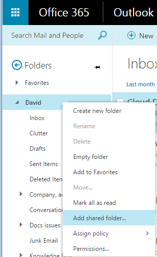 how to create a new mailbox in outlook